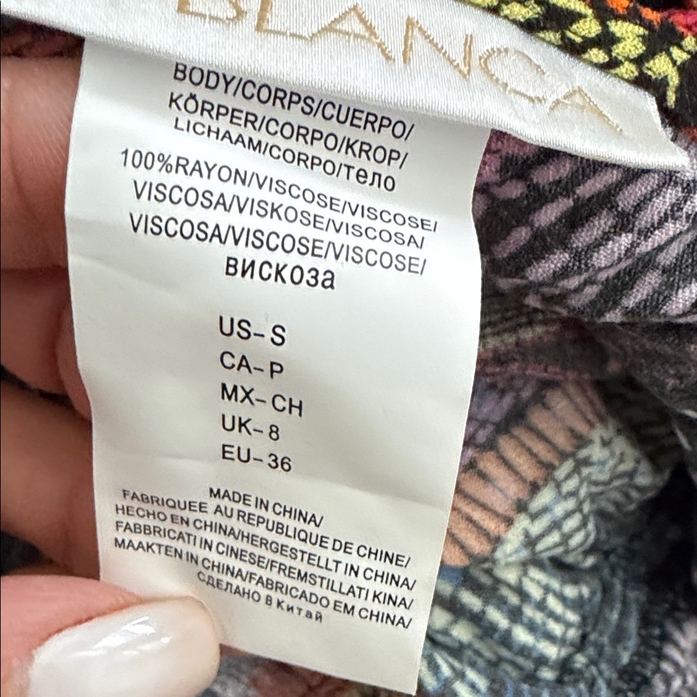 LaBlanca Sunlit Soriee Floral Multicolor Cover Up Maxi Dress size small - Picture 10 of 14